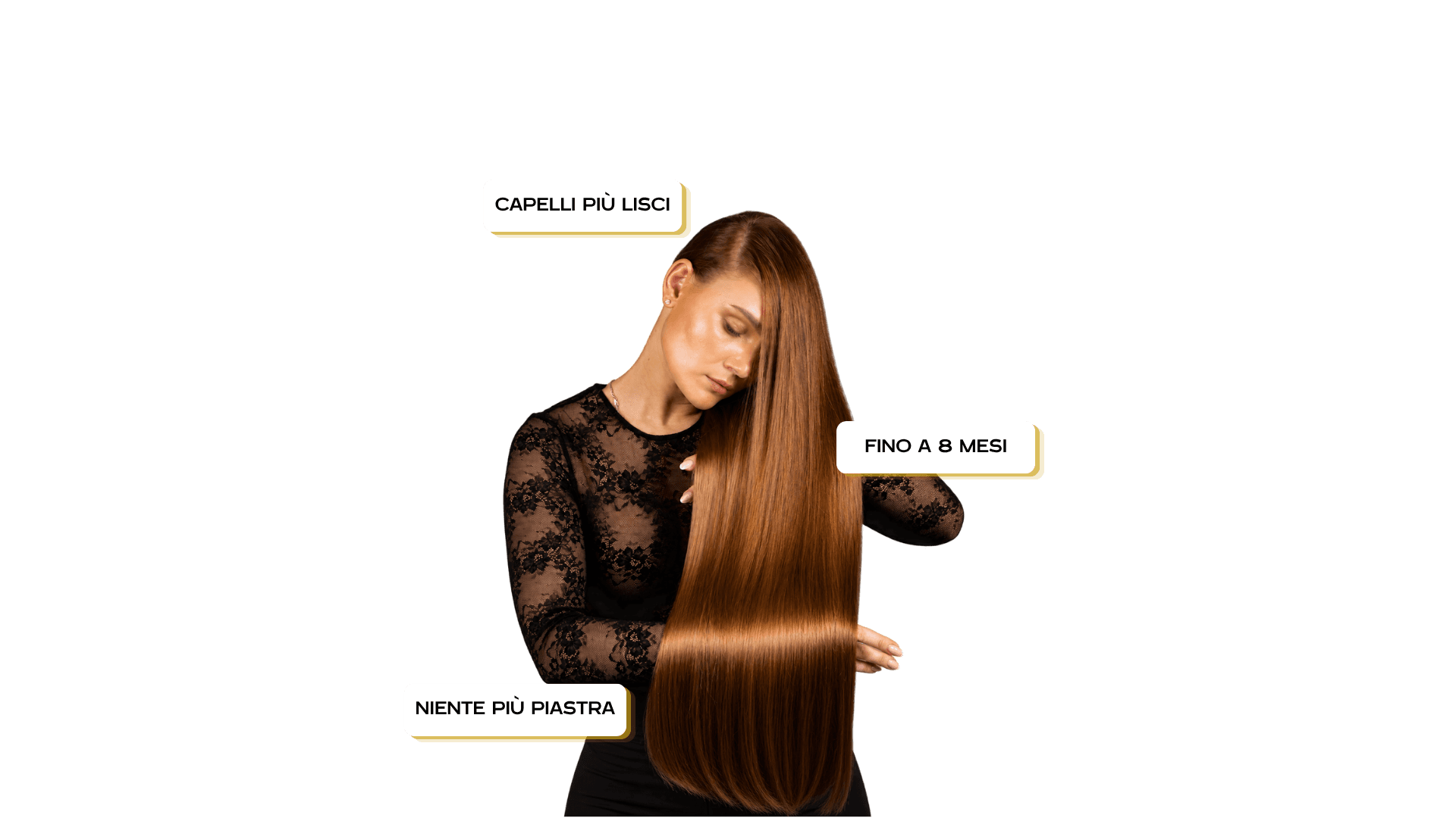 Ragazza con capelli lisci e luminosi - Benefici Nanoplastia